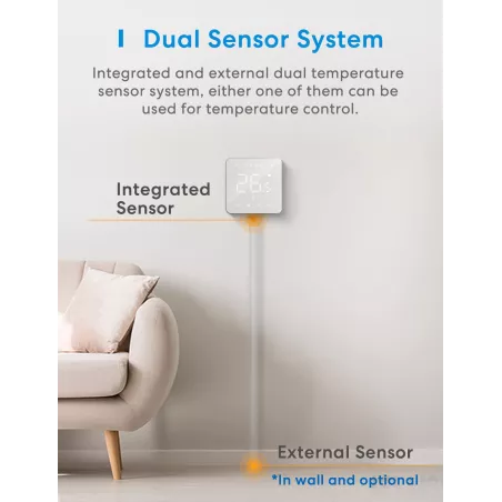 Thermostat Connecté Intelligent Meross: Contrôle à Distance, Économies dÉnergie, Installation Facile!