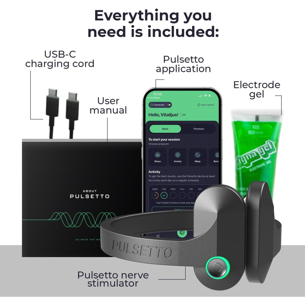 Pulsetto Vagus Nerve Stimulator | Stress & Burnout Relief