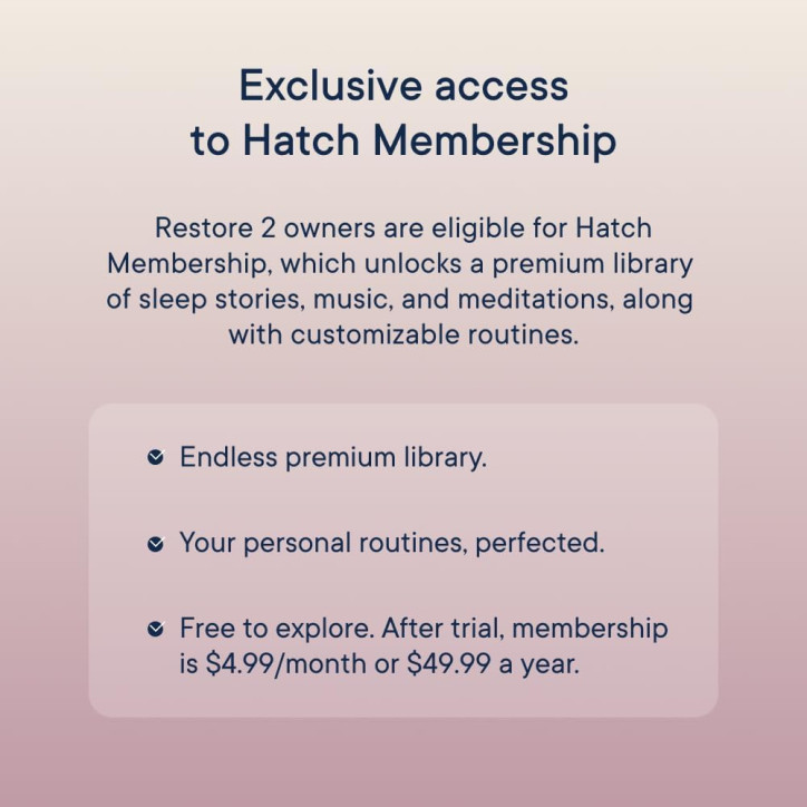 Hatch Restore 2 : Votre simulateur daube, machine à sons et veilleuse intelligente pour un sommeil parfait