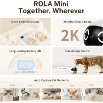 Enabot EBO ROLA Mini 2K Camera Robot with 25-Day Battery