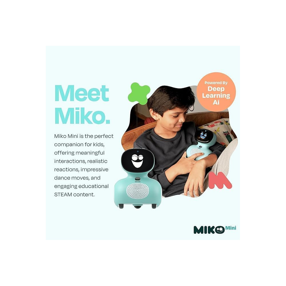 Miko Mini AI Robot for Kids 5+: STEAM Learning, Games, and More