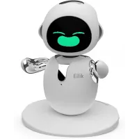 Eilik Argent : Robot de Bureau Interactif et Attachant avec Jeux et Émotions