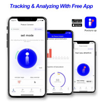P1 Smart Posture Trainer, App-Controlled, Correct Posture in Real-Time