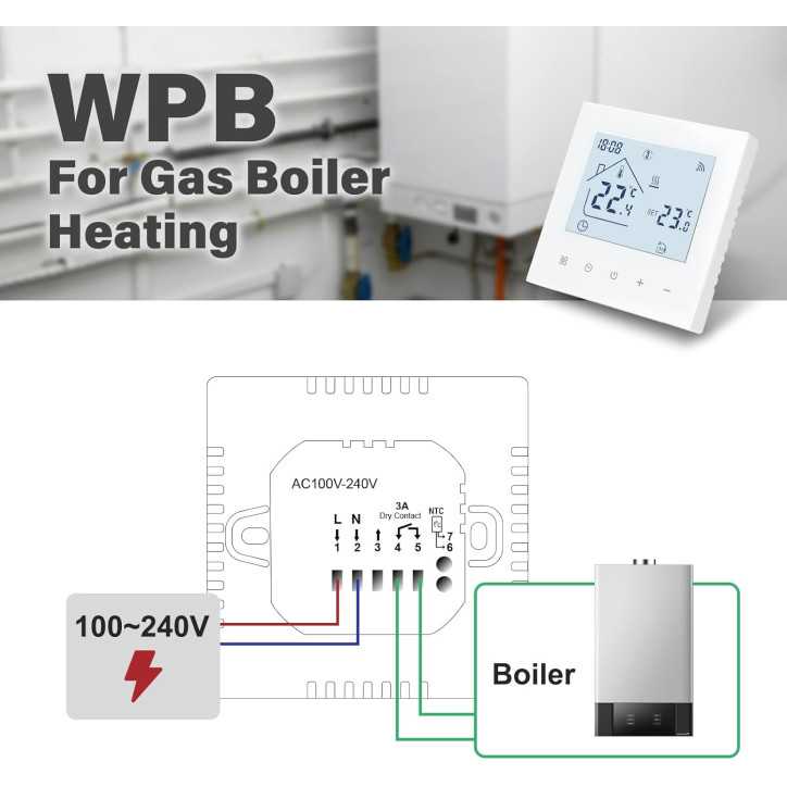 Beok Smart WiFi Thermostat: Voice Control, Programmable for Gas Boilers - Easy Install! Beok Smart WiFi Thermostat: Voice Control, Programmable for Gas Boilers - Easy Install!