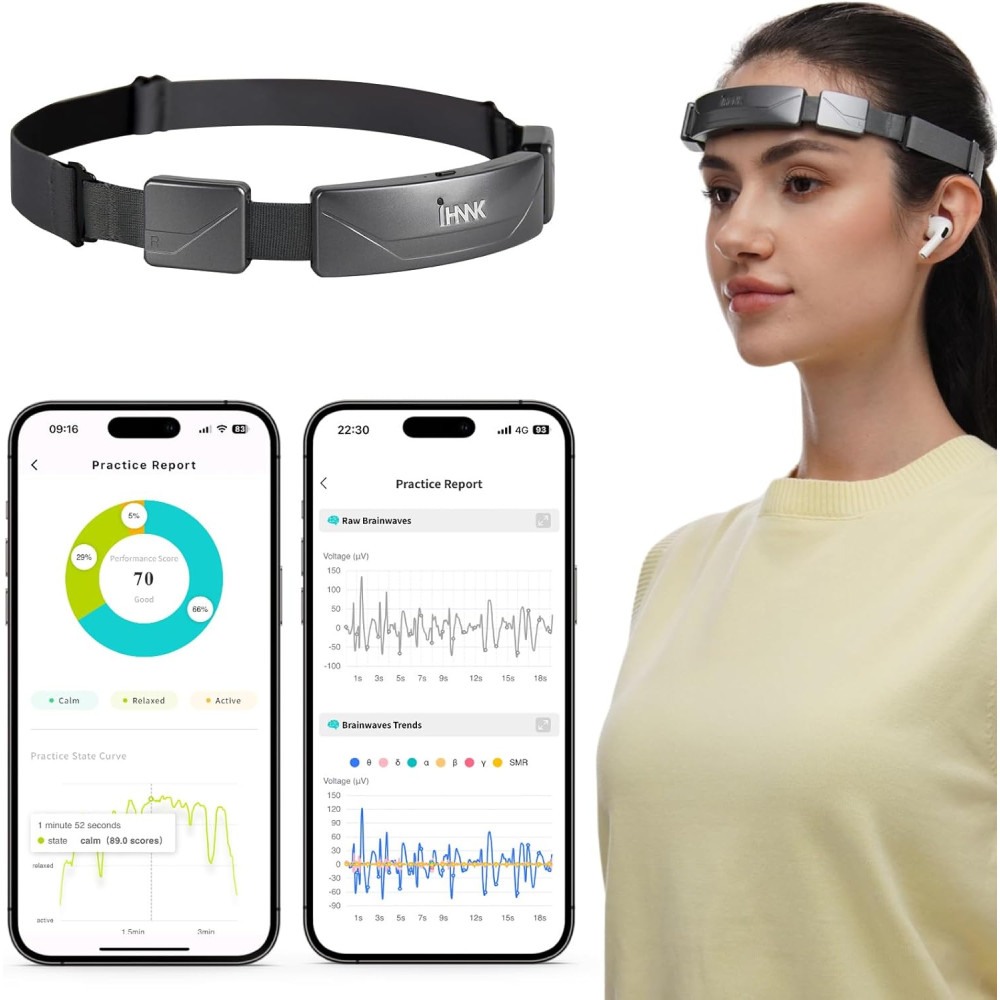 Smart Meditation Headband with Real-Time Feedback for Relaxation