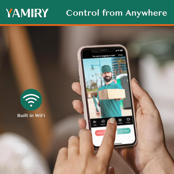 Yamiry 2-in-1 Smart Lock Doorbell: Keyless Entry, Video Security, & Easy Install!