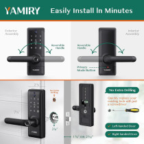 2-in-1 Video Doorbell Smart Lock with Keypad, WiFi, and 6 Unlock Modes