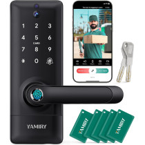 2-in-1 Video Doorbell Smart Lock with Keypad, WiFi, and 6 Unlock Modes