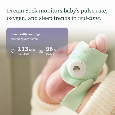 Owlet Dream Duo : Surveillance Bébé Connectée avec Chaussette et Caméra HD pour une Nuit Paisible