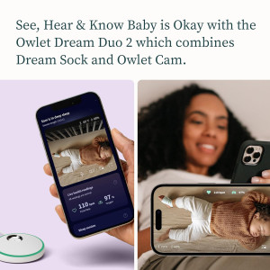 Owlet Dream Duo Smart Baby Monitor: Dream Sock & Cam for Peace of Mind
