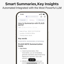 Enregistreur AI avec Appli, 112 Langues, 64GB Mémoire, Transcrire