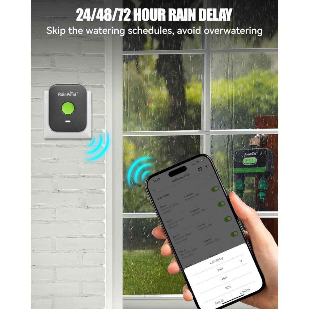 Smart WiFi Hose Timer with Dual Zones and App Control