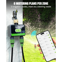 Smart WiFi Hose Timer with Dual Zones and App Control