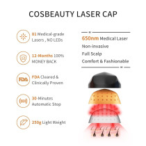 Casque Laser Certifié FDA pour la Repousse des Cheveux et Antichute