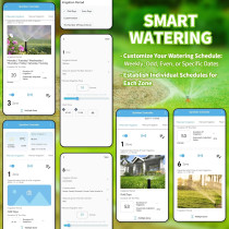 Smart 8-Zone WiFi Sprinkler Controller for Efficient Watering