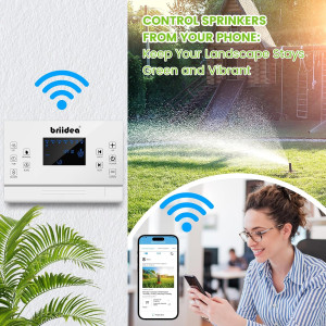 Contrôleur d'Arrosage Intelligent WiFi 8 Zones pour Économie d’Eau
