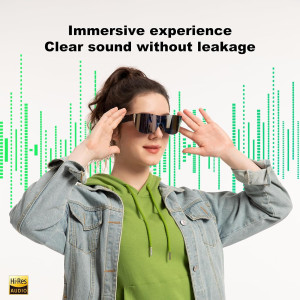 T1 AR Glasses with 1080P Display, Myopia Adjustable, Portable Theater