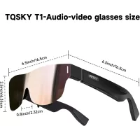 Lunettes Cinéma TQSKY T1: Écran 150, Ajustement Myopie, Son Hi-Res. Votre Cinéma Privé HD Partout!