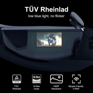 T1 Smart Glasses with 150'' Screen for iPhone, Android, and PC