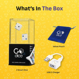 Smart Connected Dice  Fun and Educational, GoDice 2 Pack