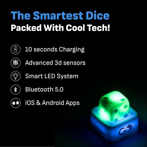 Smart Connected Dice  Fun and Educational, GoDice 2 Pack
