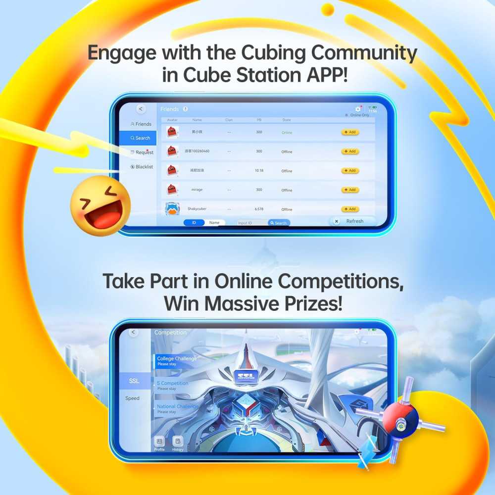 GAN 356 i Carry 2 Cube Bluetooth Intelligent avec 700 Heures d’Autonomie