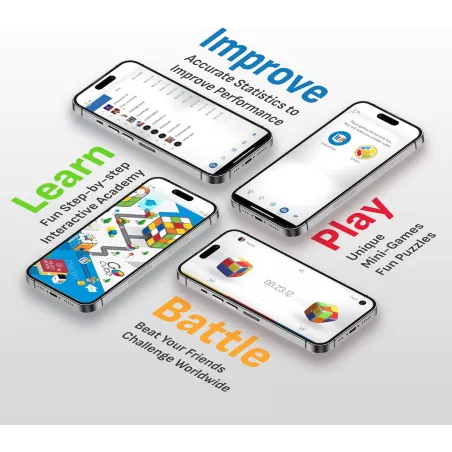 GoCube 2x2: Le Cube Connecté Intelligent pour Apprendre et SAmuser, le Cadeau STEM Parfait!