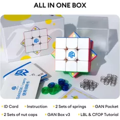 GAN 356 i Carry Cube Connecté Puzzle 3x3 Magnétique pour Tous