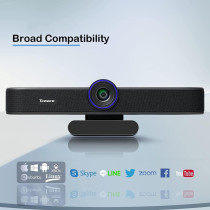 Tenveo 1080P 60FPS Webcam: Video & Audio for Meetings & Streaming