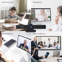 Tenveo 1080P 60FPS Webcam: Video & Audio for Meetings & Streaming