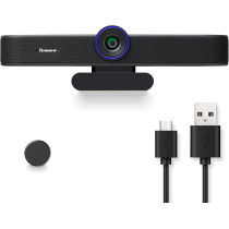 Tenveo 1080P 60FPS Webcam: Video & Audio for Meetings & Streaming