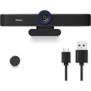 Webcam Tenveo 1080P 60FPS : Vidéo et Audio  pour Réunions et Streaming