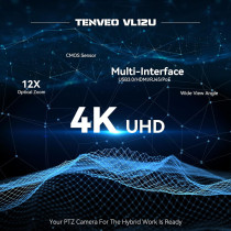 Tenveo VL12U 4K PTZ Camera: 12X Zoom and Wide Angle