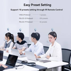 Caméra PTZ UHD 4K Tenveo avec Zoom 12X pour Conférences et Streaming
