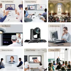 Caméra PTZ UHD 4K Tenveo avec Zoom 12X pour Conférences et Streaming