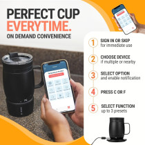 Smart Heated Coffee Mug 14oz Temperature Controlled Cup