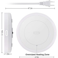 Smart Coffee Mug Warmer: Auto On/Off, Keeps Drinks at 131°F - Perfect Home & Office Beverage Warmer