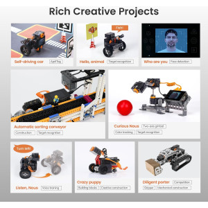 STEM Coding Robot Kit for Kids 12+: Build and Program Your Own AI Robot