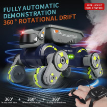 Robot Dog RC Car Stunt, Lights & Gesture Control for Kids 5-12