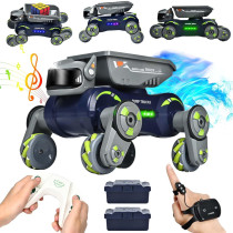 Robot Dog RC Car Stunt, Lights & Gesture Control for Kids 5-12