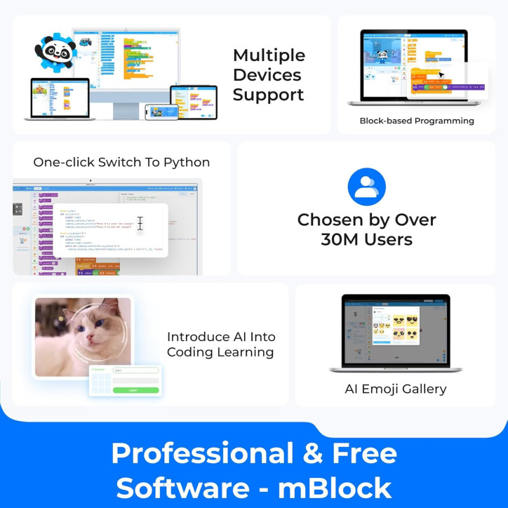 mBot2 Rover : Robot Educatif Programmable pour Enfants (8-12 ans) - STEM, Codage, Exploration! mBot2 Rover : Robot Educatif Programmable pour Enfants (8-12 ans) - STEM, Codage, Exploration!