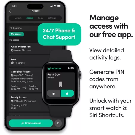 Serrure Connectée Igloohome: Empreinte Digitale, Code PIN, Alexa - Sécurité Intelligente et Facile!