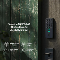 Smart Deadbolt Lock Fingerprint, Remote PIN, Alexa Control