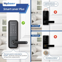 Nyboer 7-in-1 Smart Lock: Fingerprint, App, Keypad & Voice Control for Ultimate Home Security