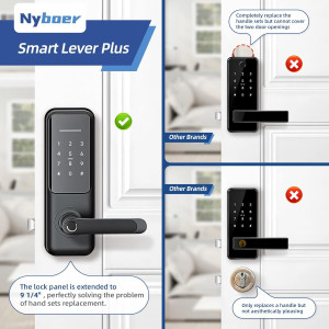 Keyless Fingerprint Smart Lock – Touchscreen, app control, voice assistant ready. Secure your door smartly!