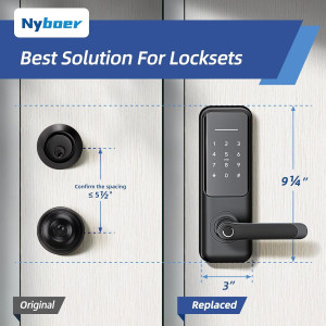 Keyless Fingerprint Smart Lock – Touchscreen, app control, voice assistant ready. Secure your door smartly!