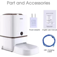 Distributeur Automatique Intelligent 6L avec Caméra Iseebiz - Nourrissez Votre Animal Partout, À Tout Moment!