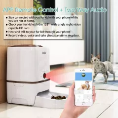 Distributeur de Croquettes Intelligent avec Caméra et Contrôle via Appli