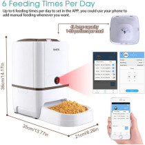 Smart Pet Feeder with Camera, App Control,6L Capacity,Alexa Compatible