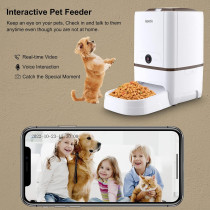 Smart Pet Feeder with Camera, App Control,6L Capacity,Alexa Compatible